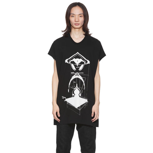 JULIUS 897CPM2 Black / anima Sleeve Less Tops